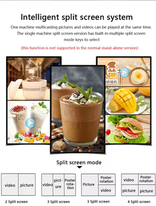 餐厅和室内信息板的壁挂式液晶广告显示数字标牌屏幕 - Product Image 6