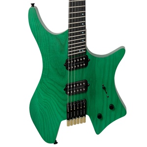 Bán buôn nhà máy tùy chỉnh chất lượng cao Đầm Lầy tro/Gỗ gụ không đầu Guitar guitar điện - Product Image 5