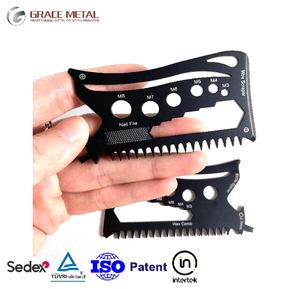 Eco-vriendelijke gepersonaliseerde surfkaart vakantie multitool kaart sleutelhanger multitool strand promotie mini cadeaus - Product Image 1