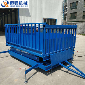 Plataforma móvil de descarga de cerdos Heng Qiang Jixie, 3500 mm de altura, 3 toneladas de capacidad, mesa elevadora para equipos de matanza - Product Image 3