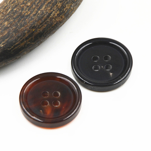 Cúc Sừng Bò Thật Khuy Cà Phê Màu Đen Khuy Áo Vest Nam Cao Cấp 4 Lỗ Bán Sỉ - Product Image 4