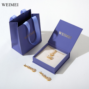 Wholesale Custom Logo Magnetic Jewelry <b>Gift</b> <b>Box</b> for <b>Earrings</b>, Rings and Necklaces Luxury Packaging - Product Image 4