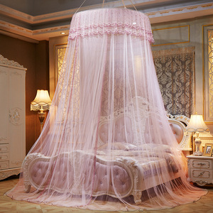 Mosquitera para adultos redonda cónica rosa púrpura, tienda portátil plegable 2024, nuevo diseño, mosquitera de poliéster 100% para cama - Product Image 2