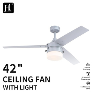 Ventilateur de plafond LED moderne en nickel de 52 pouces à 3 pales avec lumière, télécommande DC, lustre 6 vitesses, profil bas, intensité variable - Product Image 3