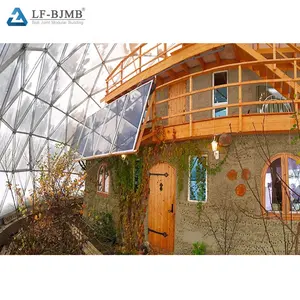 Steel Structure Marriage Hall Wedding Banquet Hall Buildings With Glass Atrium Dome Roof Building