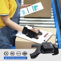 Escáner de Código de Barras 2D Portátil JR-2080W con Bluetooth, Dispositivo de Escaneo de Código QR Láser CMOS Industrial para Almacén, Manos Libres, USB 2.4G