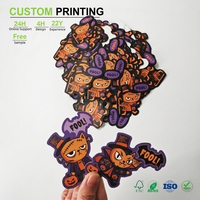 Autocollant de chat d'Halloween découpé sur mesure avec design Clown, Vampire, Frankenstein pour la promotion de la marque, usage décoratif, vente en gros