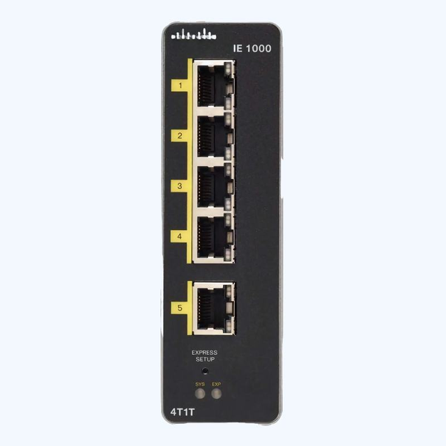 In Stock IE-1000-4T1T-LM 5 Port FE 10/100 Managed Industrial Switch 4*FE RJ45 Downlink 1*FE RJ45 Uplink DIN-Rail