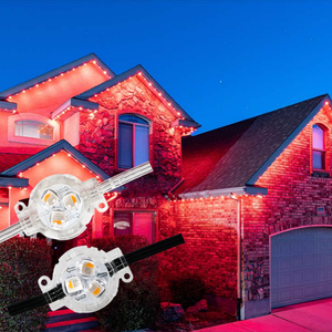 Éclairage extérieur intelligent RGBW 24V 50 pieds 100 pieds, classé IP68, lumières LED permanentes pour les fêtes, les hôtels, les maisons, les lumières de Noël en extérieur - Product Image 6