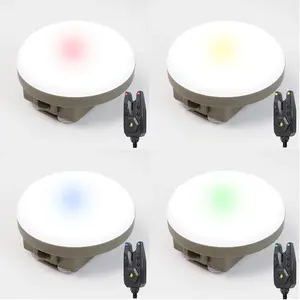 <span class=keywords><strong>Set</strong></span> di Avvisatori Acustici Wireless Hirisi per Carpfishing con Luce da Campeggio, Indicatore di Abboccata Impermeabile S7-4D e Accessori da Pesca - Product Image 4