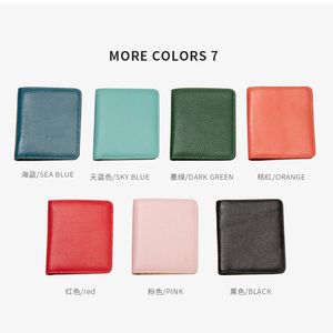 Mềm da chính hãng <span class=keywords><strong>RFID</strong></span> Phụ Nữ Ví tiền chủ thẻ tối giản ví đồng xu với chủ sở hữu đồng xu - Product Image 2