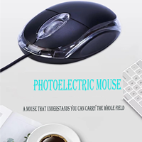 Mini souris optique filaire-Design ergonomique, souris d'ordinateur USB pour ordinateurs portables et PC, pour le bureau et la maison, l'école et les enfants