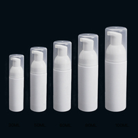 Bouteille de mousse nettoyante pour le visage, conteneurs rechargeables pour cosmétiques, bouteille de pompe à mousse de 50ML, bouteille de pompe à mousse avec logo