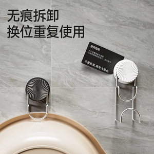 Suction Cup <b>Hook</b> Single <b>Hook</b> 3kg Load Capacity Self Adhesive Minimalist Design For Bathroom Kitchen Use - Product Image 2