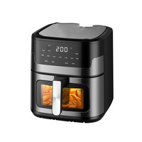 Friteuse à air domestique pour le commerce extérieur transfrontalier friteuse électrique multifonctionnelle de grande capacité en acier inoxydable