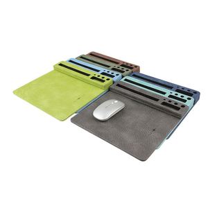 Alfombrilla de Ratón de Cuero con Carga Inalámbrica Rápida 2026, Alfombrilla Impermeable con Organizador, Portaplumas y Gestión de Cables para Oficina, Hogar y Juegos - Product Image 2
