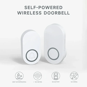 <b>Outdoor</b> <b>Wireless</b> Doorbell IP44 Waterproof House Distance No Battery Required Welcome Smart Door Bell - Product Image 2