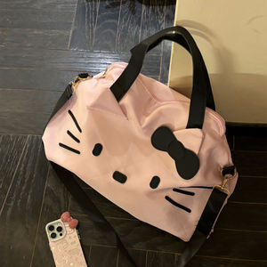 Bolsa de Viaje de Gran Capacidad, Estilo Moderno, con Diseño de Gato, para Llevar en la Mano o al Hombro, Impermeable, Deportiva, para Gimnasio - Product Image 1