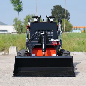 Miễn phí vận chuyển giá rẻ EPA động cơ 4*4 bánh xe sử dụng Kubota Skid chỉ đạo điện mini Skid chỉ đạo Bộ nạp