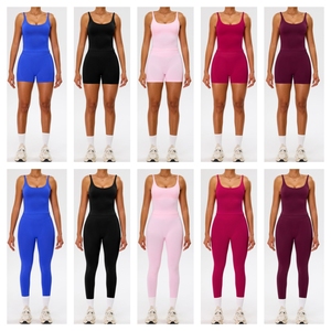 Nouvelle conception, vente en gros, hauts de <span class=keywords><strong>sport</strong></span> sans couture de haute qualité, leggings à <span class=keywords><strong>taille</strong></span> haute, ensemble de yoga sportif 2 pièces, <span class=keywords><strong>grande</strong></span> <span class=keywords><strong>taille</strong></span> - Product Image 6