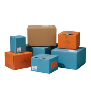 Boîtes d'Emballage Personnalisées Haut <span class=keywords><strong>de</strong></span> Gamme Portables en Carton Ondulé avec Gaufrage Kraft pour Expédition, <span class=keywords><strong>Déménagement</strong></span> et Livraison - Product Image 5