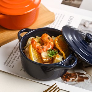 Light-luxury Ceramic Non-stick <strong>Small</strong> Soup Cup <strong>Lid</strong> Double Handles Household Stewing <strong>Pot</strong> for specialized Steaming Bird's-nest - Product Image 4