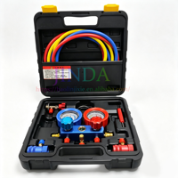 Connecteur rapide de climatisation pour excavatrice, ouvre-bouteille de réfrigérant haute et basse pression, manomètre de pression de tube, boîte à outils