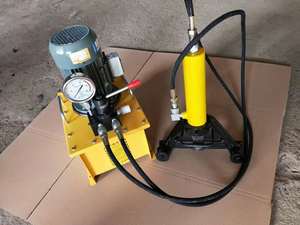 เครื่องดัดเหล็กเส้นไฮดรอลิกแบบแมนนวล 220V แบบพกพา พร้อมเกจวัดแรงดันและมอเตอร์ขับเคลื่อน - Product Image 4