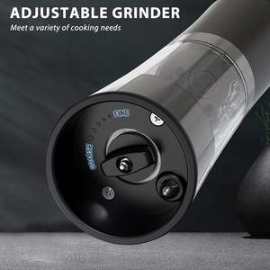 Ensemble de moulins à sel et à poivre électriques rechargeables par gravité haute capacité 100 ml 2 pièces pour la cuisine et le barbecue - Product Image 3