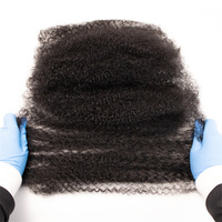 Cheveux Rasta Vierges Noirs Naturels 30G, Tressage Chinois en Vrac de Cheveux Humains Mini Twist Double Dessiné 1B Couleur Crépus