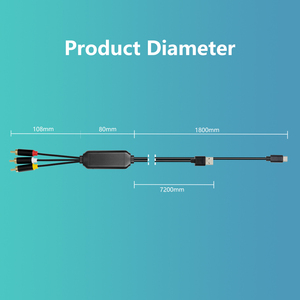 인기 판매 타입 C to AV 케이블 USB C 전화/아이 패드/맥북 TV/프로젝터/모니터/스피커 USB <span class=keywords><strong>3</strong></span>.0 <span class=keywords><strong>3</strong></span> <span class=keywords><strong>RCA</strong></span> 케이블 - Product Image 4