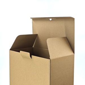 Hộp giấy kraft có thể tái chế mạnh mẽ với cửa sổ bao bì các tông dày cho chai thủy tinh nước hoa và nến để lưu trữ - Product Image 2