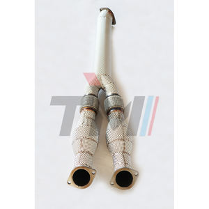 Downpipe Catalizzato da 3.5 Pollici TM PERFORMANCE ad Alto Flusso con Design a Y e Saldatura TIG per NISSAN VR38DETT GTR R35 2009+ con Scudo Termico - Product Image 4