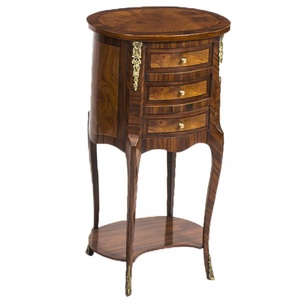 Paire Loius XVI Style <span class=keywords><strong>Ronce</strong></span> de <span class=keywords><strong>Noyer</strong></span> et Érable Birdseye Armoires De Chevet 20th C - Product Image 1