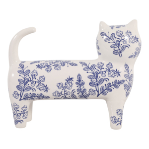 Moderna Statuetta di Gatto Margherita in Ceramica, Ornamento per Arredamento Casa, Bagno, Ufficio, Soggiorno - Product Image 4