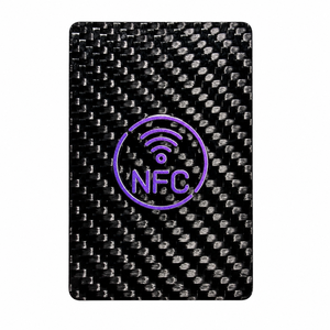 Custom Logo 100% 3K Carbon Fiber NFC RFID VIP Membership <b>Card</b> Luxury Smart <b>Access</b> <b>Control</b> Black Business <b>Card</b> - Product Image 2