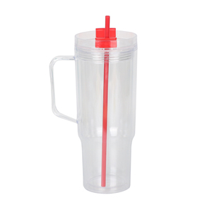 Personnalisé 40oz boule à neige double paroi en plastique acrylique <span class=keywords><strong>café</strong></span> tasses de voyage tasses avec couvercles colorés paille et bouchon en silicone - Product Image 5