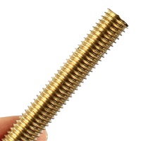 Fully Threaded Brass Rod & Screw Rod China Origin No Treatment Finish