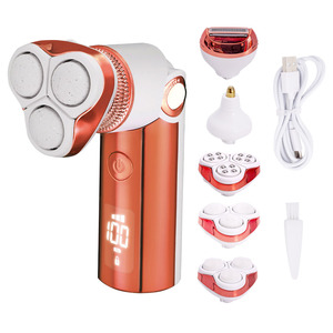 เครื่องกำจัดขน 6 in 1 แบบชาร์จไฟได้ผ่าน USB สำหรับผู้หญิง เครื่องโกนขนไฟฟ้าแบบกันน้ำ - Product Image 1