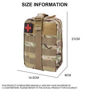 Kit de Primeros Auxilios Táctico de Combate, Kit de Supervivencia, Bolsa Médica IFAK con Sistema Molle de Camuflaje y Cierre Rápido - Product Image 2