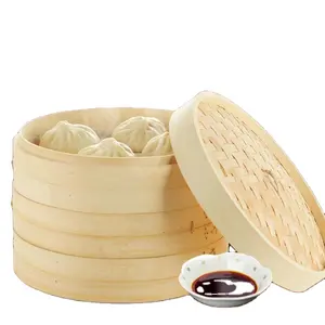 Food Vegetables Bamboo Steamer Set Enjoy Traditional Chinese Cuisine With This High-Quality Steamer