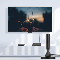 Antenne TV HD Portable gratuite, antenne numérique intérieure TV pour Tuner TV USB/télévision DVB-T2