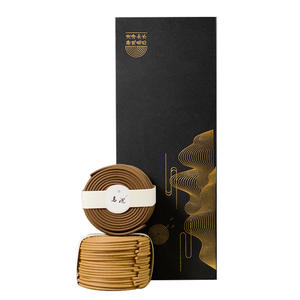 Casa Indoor Aromaterapia Incenso Caixa De Presente 120 Bobinas Ganso Natural Pera Hainan Agarwood Sândalo Alta Qualidade Chinês - Product Image 1