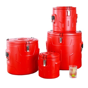 Juego de 4 Uds. De Cubo de arroz aislado de acero inoxidable, calentadores de almacenamiento de alimentos para restaurante de doble capa, contenedor de alimentos de Metal para el hogar - Product Image 1
