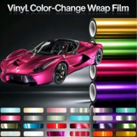 Film de protection vinyle pour véhicule, finition chrome mat métallisé, sans bulles d'air, autocollant pour carrosserie, film de covering automobile, vinyle automobile, liner PET pour voiture
