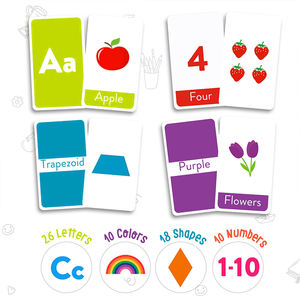 Tarjetas flash personalizadas tarjetas cognitivas de dibujos animados entrenamiento de memoria niños aprendiendo alfabeto educativo oráculo tarjetas flash <span class=keywords><strong>para</strong></span> niños - Product Image 2