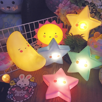 Veilleuse Dessin Animé LED Mignonne, Lampes Décoratives, Ours Lune Dinosaure pour Fille, Jouets Cadeaux pour Enfants, Lumières de Chevet de Chambre