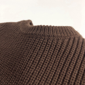Nouveau-né fille garçon tricoté à manches longues automne hiver enfants <span class=keywords><strong>pull</strong></span> solide lâche <span class=keywords><strong>pull</strong></span> Casual Tops enfants vêtements 1-6 ans - Product Image 6