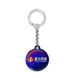Custom Programmable Rfid Digital Keyfob Social Media Pvc Epoxy Tap Epoxy Nfc Keychain - Product Image 4