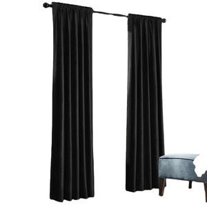 Cortina de terciopelo de lujo para sala de estar, bloque grueso de oscurecimiento, personalizado de fábrica, OEM, alta calidad - Product Image 1